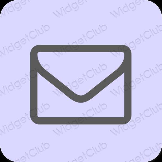 Aesthetic purple Mail app icons