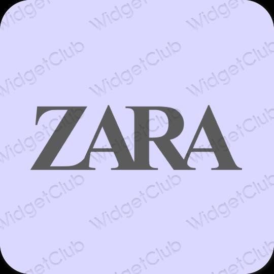 Естетски љубичаста ZARA иконе апликација