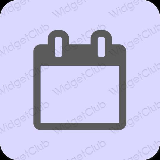 Aesthetic purple Calendar app icons