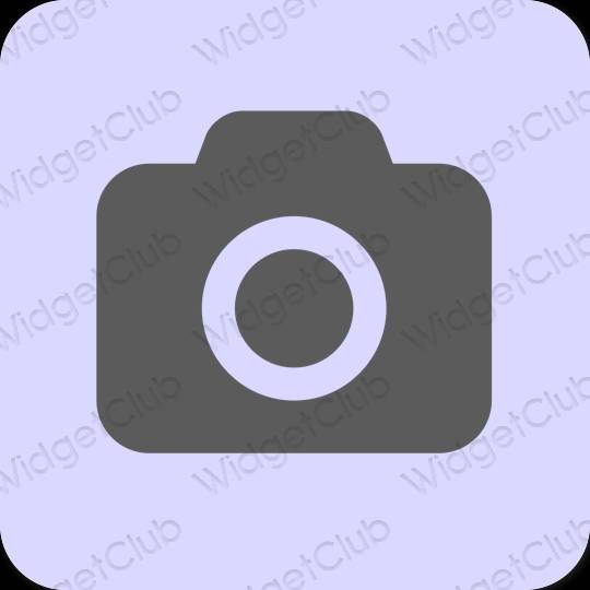 Aesthetic purple Camera app icons