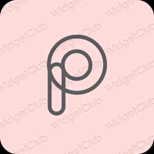 Estetico rosa pastello PayPay icone dell'app
