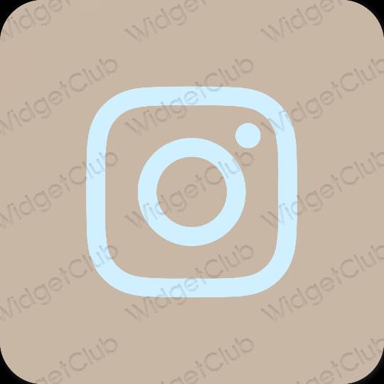 Estetik kuning air Instagram ikon aplikasi