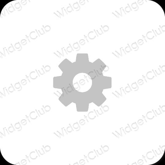 Esthetische Settings app-pictogrammen