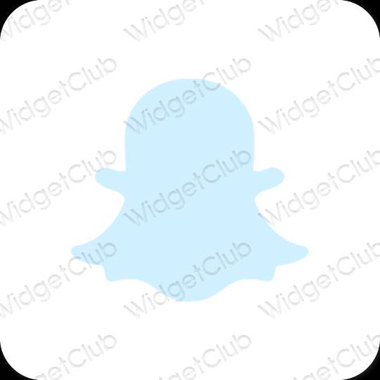 Estética snapchat ícones de aplicativos