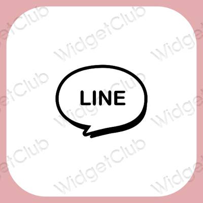 Esthetische LINE app-pictogrammen