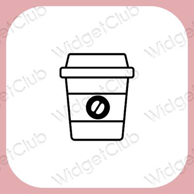 Ikon apl Starbucks Estetik