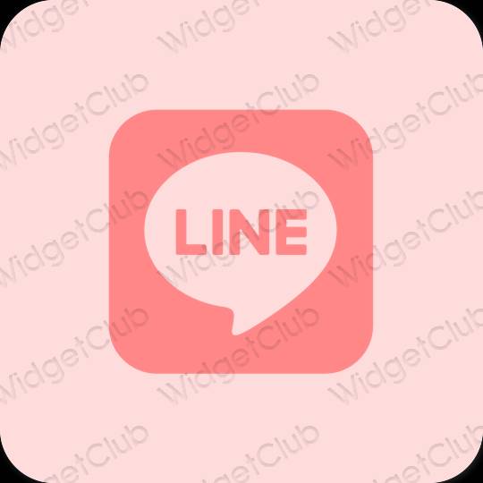 Icônes d'application LINE esthétiques