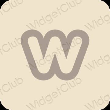 Estetis krem Weebly ikon aplikasi