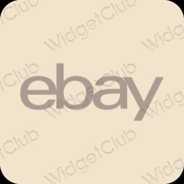 Estetik kuning air eBay ikon aplikasi
