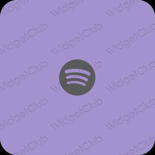 Esthetische Spotify app-pictogrammen