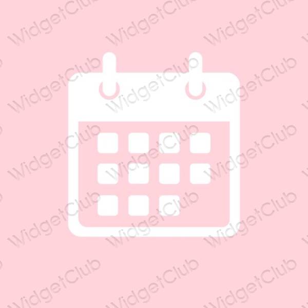 Estética Calendar iconos de aplicaciones