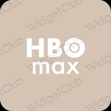 Aesthetic beige HBO MAX app icons