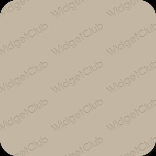 Stijlvol beige Messenger app-pictogrammen