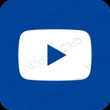 Icônes d'application Youtube esthétiques