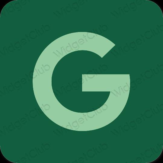 Icônes d'application Google esthétiques