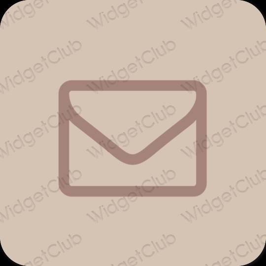Estetico beige Gmail icone dell'app