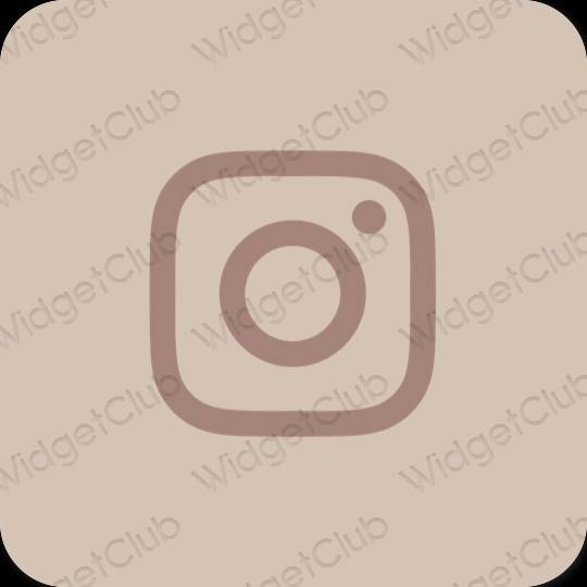 Estetsko bež Instagram ikone aplikacij