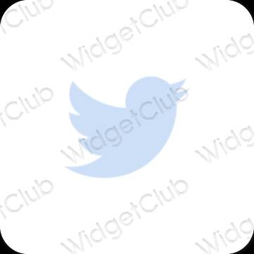 Esthetische Twitter app-pictogrammen