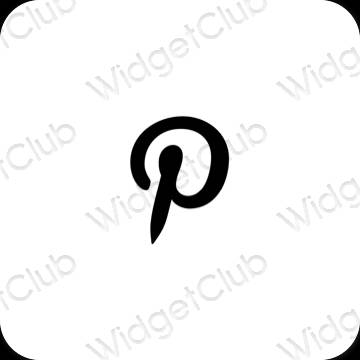 Icônes d'application Pinterest esthétiques