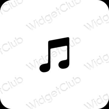 Esthetische Music app-pictogrammen