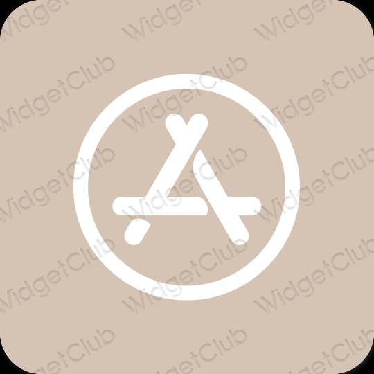 Estetický béžový AppStore ikony aplikací