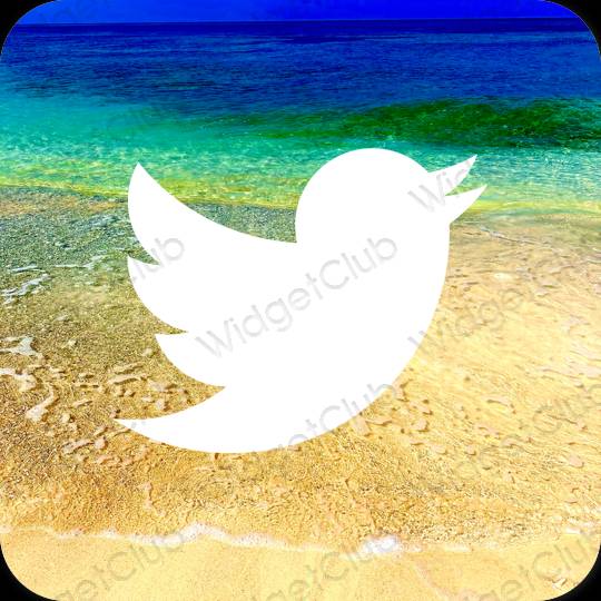 Icone delle app Twitter estetiche