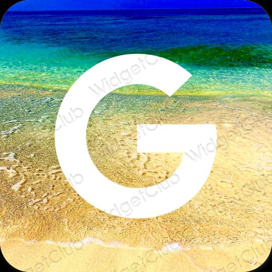 Aesthetic Google app icons