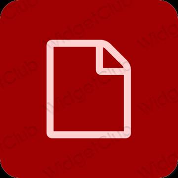 Esthetische Notes app-pictogrammen