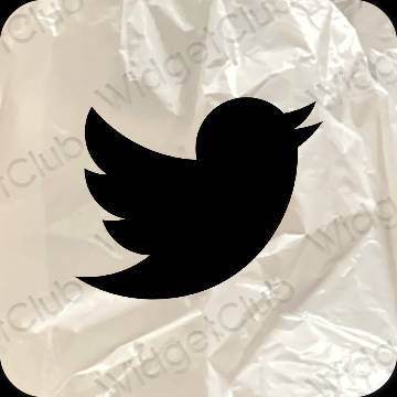 Esthetische Twitter app-pictogrammen