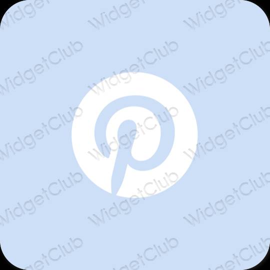 Stijlvol paars Pinterest app-pictogrammen