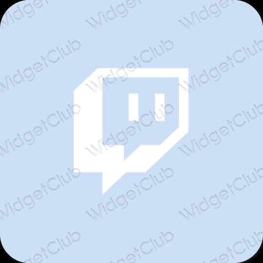 Ästhetisch Violett Twitch App-Symbole