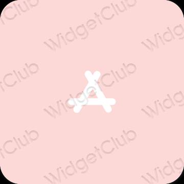 審美的 柔和的粉紅色 AppStore 應用程序圖標