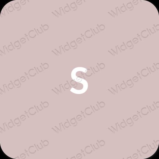 Естетичен пастелно розово SHEIN икони на приложения