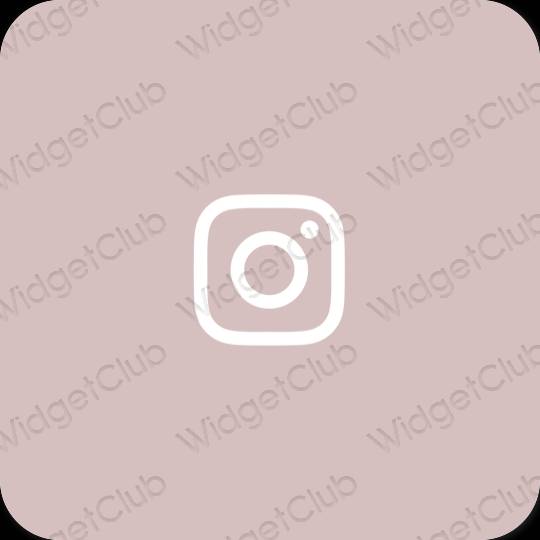Æstetisk lyserød Instagram app ikoner