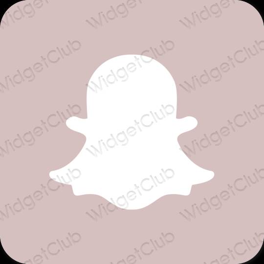 Estético rosa snapchat ícones de aplicativos