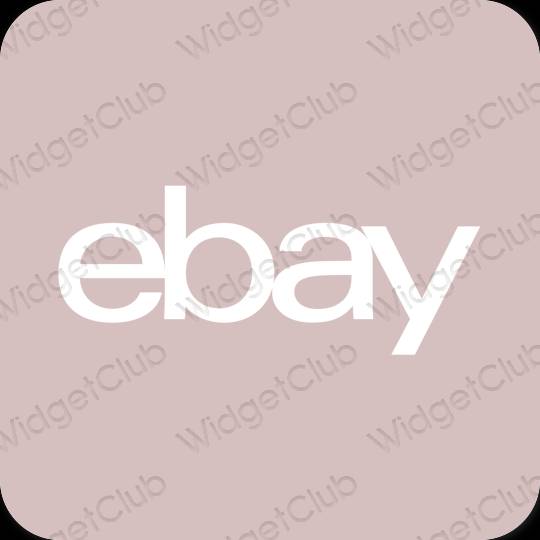 Естетичний пастельний рожевий eBay значки програм