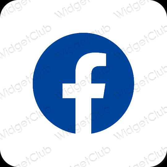 Icônes d'application Facebook esthétiques