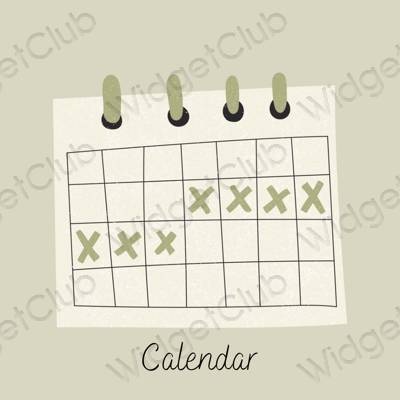 Естетични Calendar икони на приложения