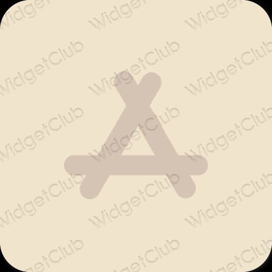 Stijlvol beige AppStore app-pictogrammen