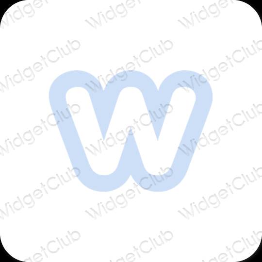 Icônes d'application Weebly esthétiques