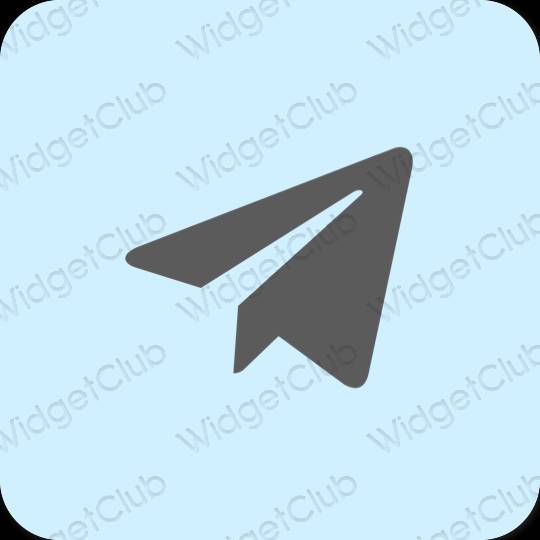 Estetik mor Telegram uygulama simgeleri