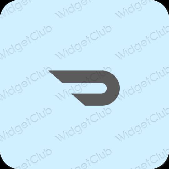 Estetický nachový Doordash ikony aplikací