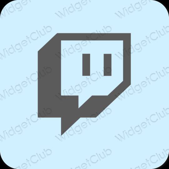 Aesthetic purple Twitch app icons
