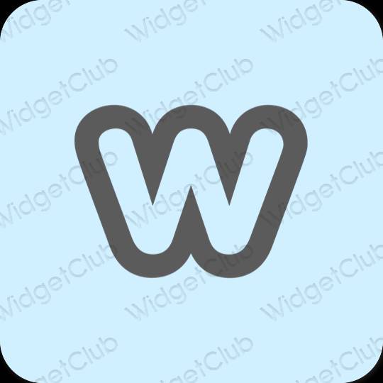 Estetik ungu Weebly ikon aplikasi