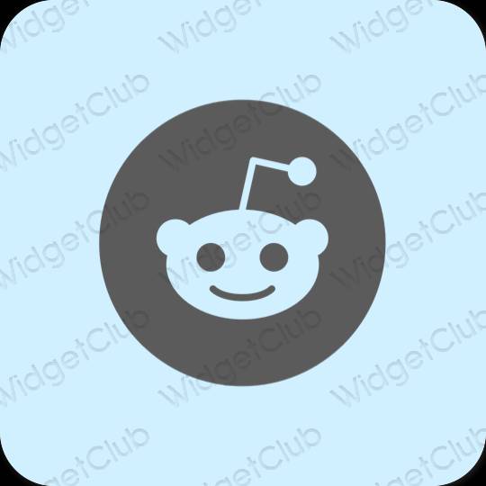 Esteetiline lilla Reddit rakenduste ikoonid