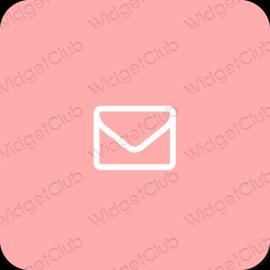 Estético rosa Gmail iconos de aplicaciones