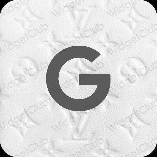 Αισθητικός γκρί Google εικονίδια εφαρμογών