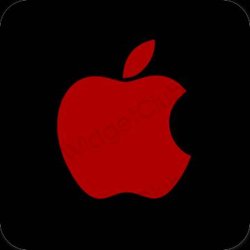 Estetis hitam Apple Store ikon aplikasi