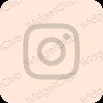 Estetisk beige Instagram app ikoner