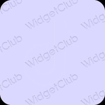 Estetico blu pastello TikTok icone dell'app